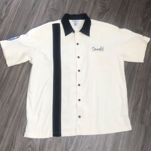 Disney Men’s Donald Duck Bowling Shirt size L